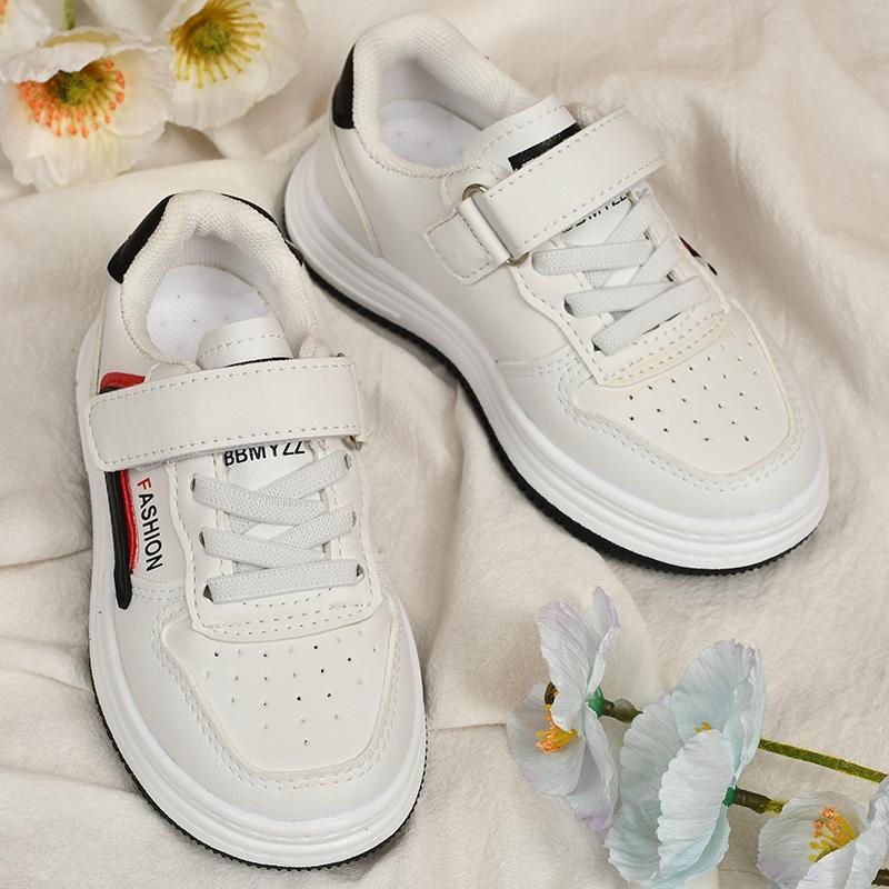 children's jean jackets Kid Children's Solid Color Sports Board Shoes 