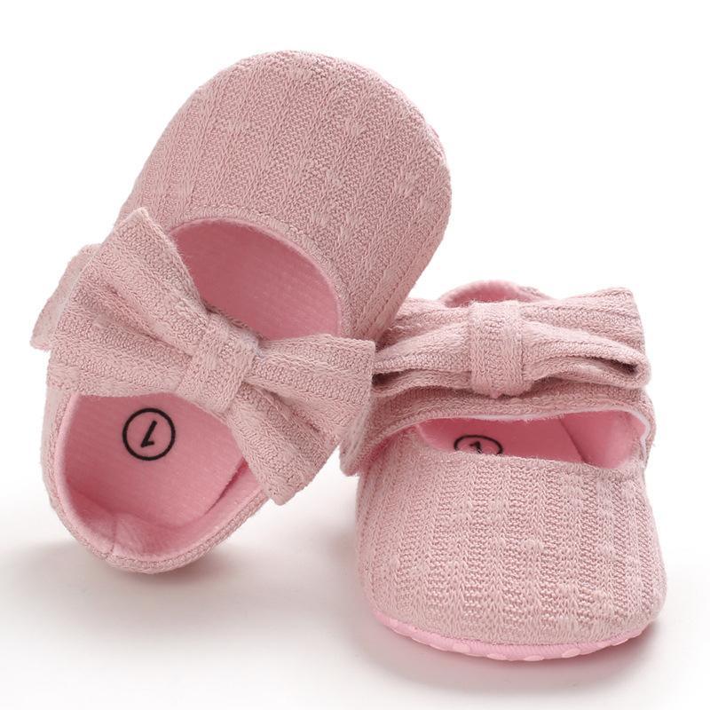 Bowknot Decor Slip-on Shoes for Baby Girl Shoes