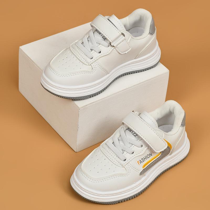 children's jean jackets Kid Children's Solid Color Sports Board Shoes 
