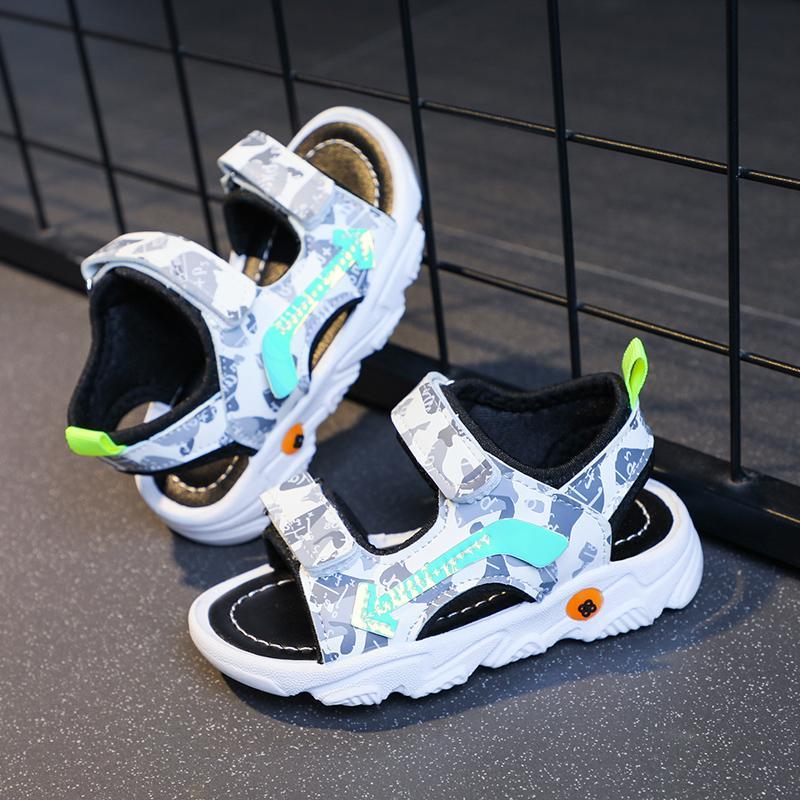 trendy girl clothes Toddler Boy's Letter Print Sandals 