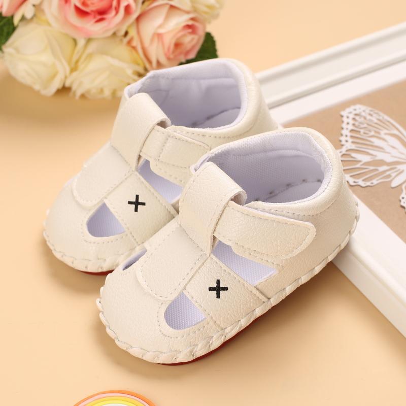 Baby Boy Geometric Pattern Velcro Strap Shoes
