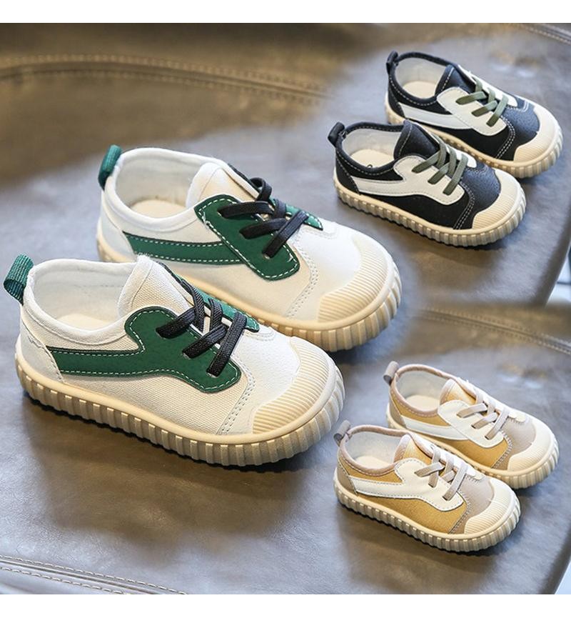 children's jeans Toddler Boy Color-block Canvas Shoes 