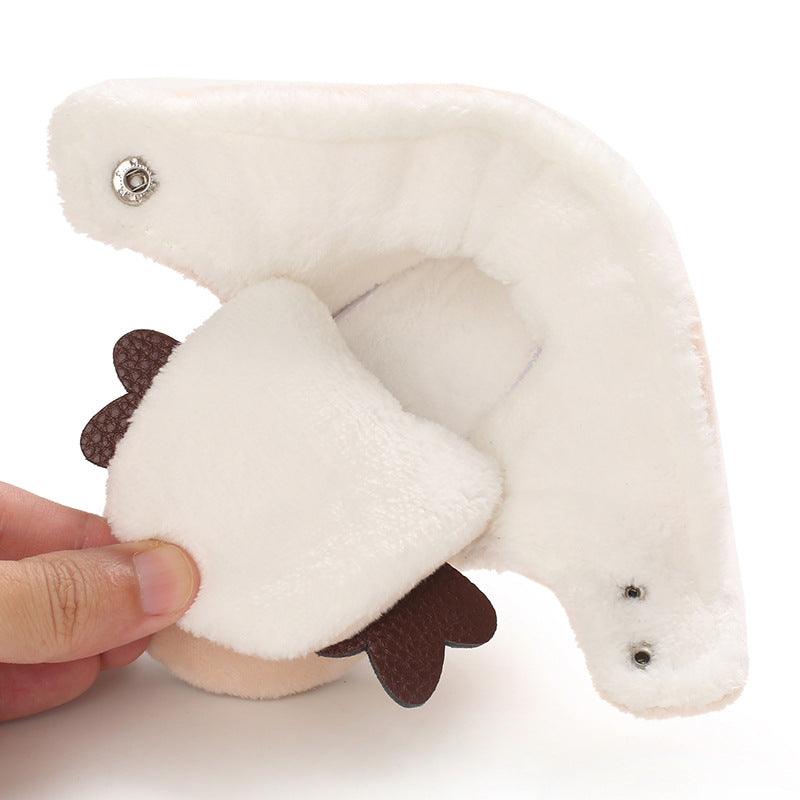 Baby Boys Girls Autumn Winter Cute Cartoon Animal Soft Soled Warm Walking Shoes