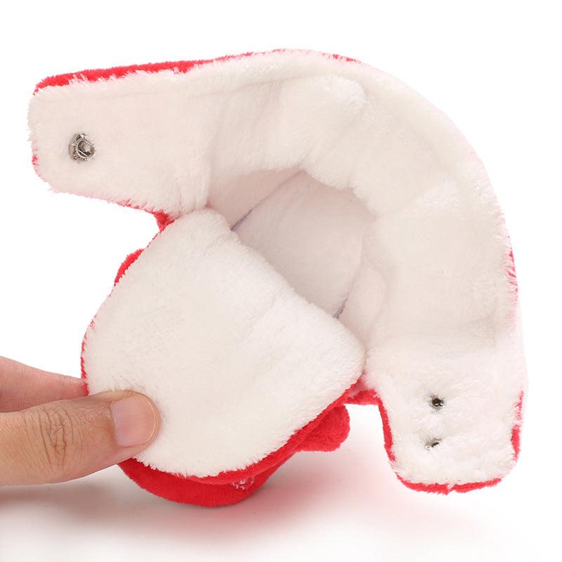 Baby Boys Girls Autumn Winter Cute Cartoon Animal Soft Soled Warm Walking Shoes