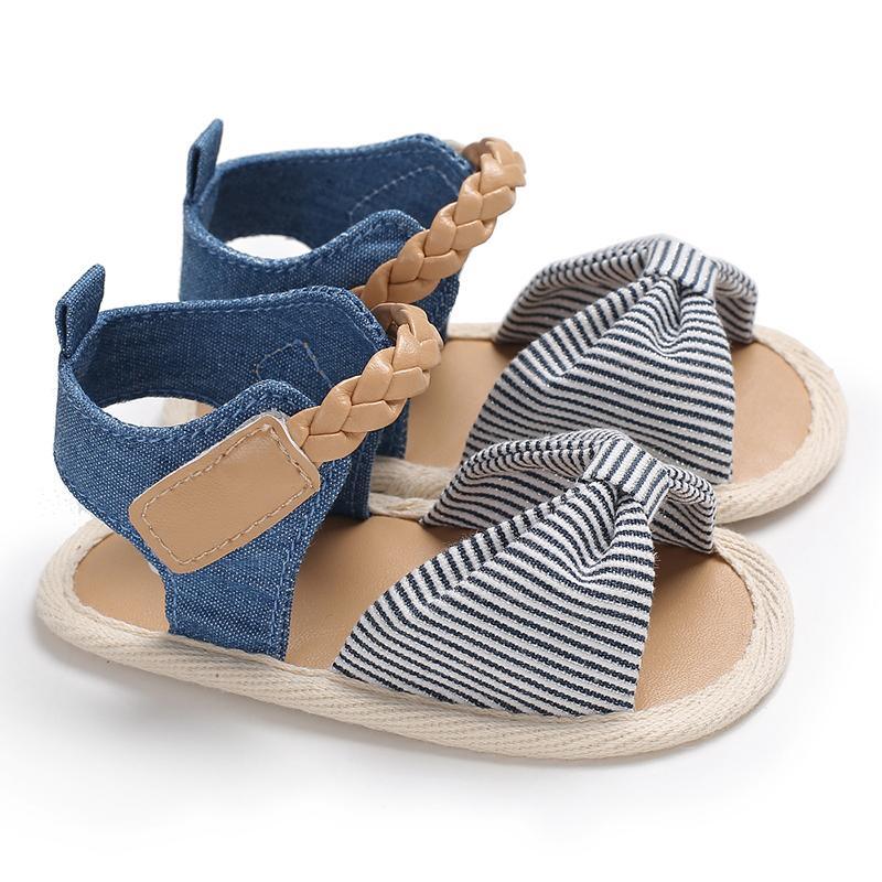 Bow Decor Canvas sandals for Baby Girl Children's clothing