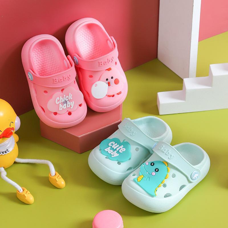 childrens clothing in bulk Toddler Letter Pattern Hole Sandals 