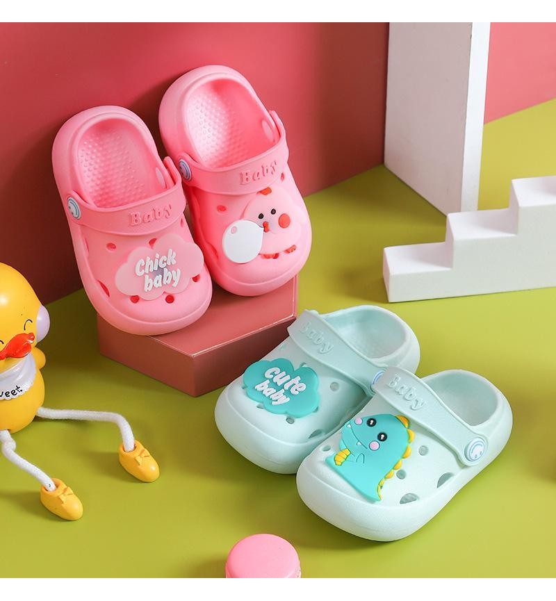 childrens clothing in bulk Toddler Letter Pattern Hole Sandals 