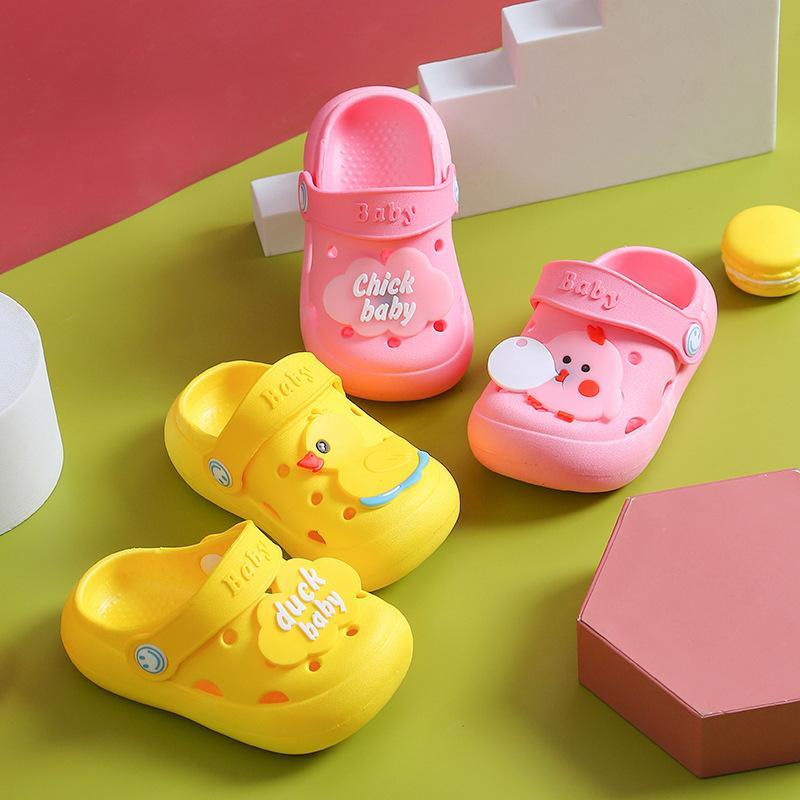 childrens clothing in bulk Toddler Letter Pattern Hole Sandals 