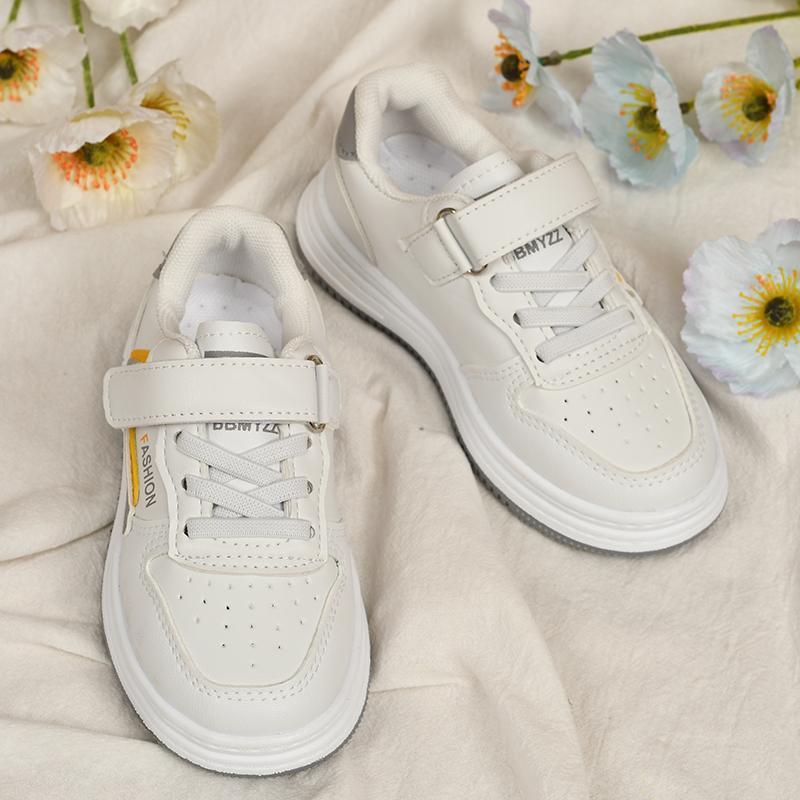 children's jean jackets Kid Children's Solid Color Sports Board Shoes 