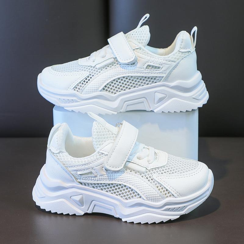 baby clothes suppliers Kid Boy's Letter Pattern Mesh Surface Sports Shoes 