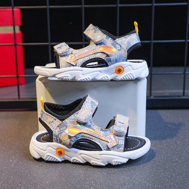 trendy girl clothes Toddler Boy's Letter Print Sandals 
