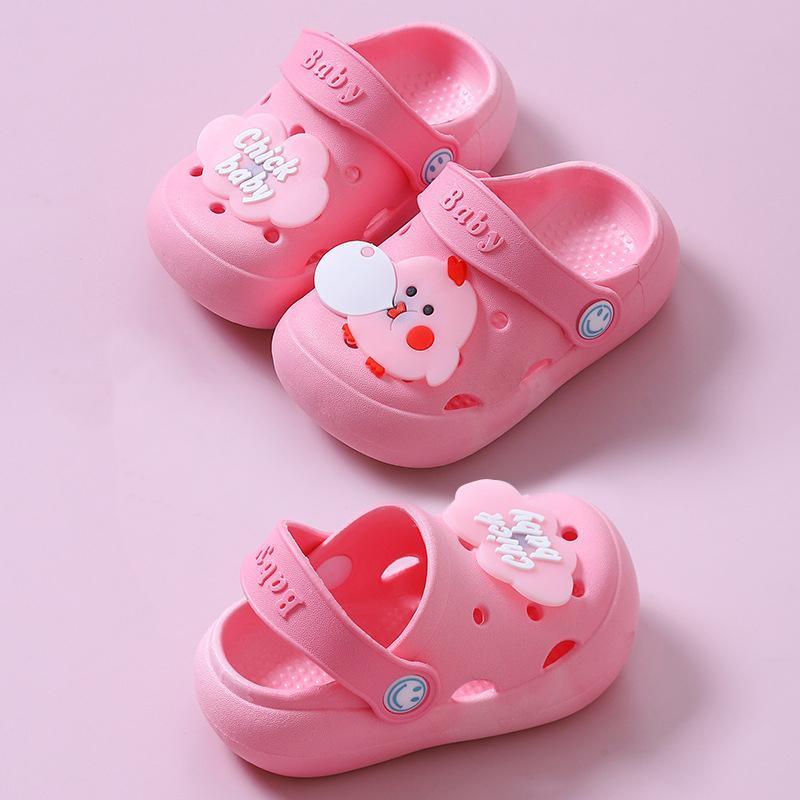 childrens clothing in bulk Toddler Letter Pattern Hole Sandals 