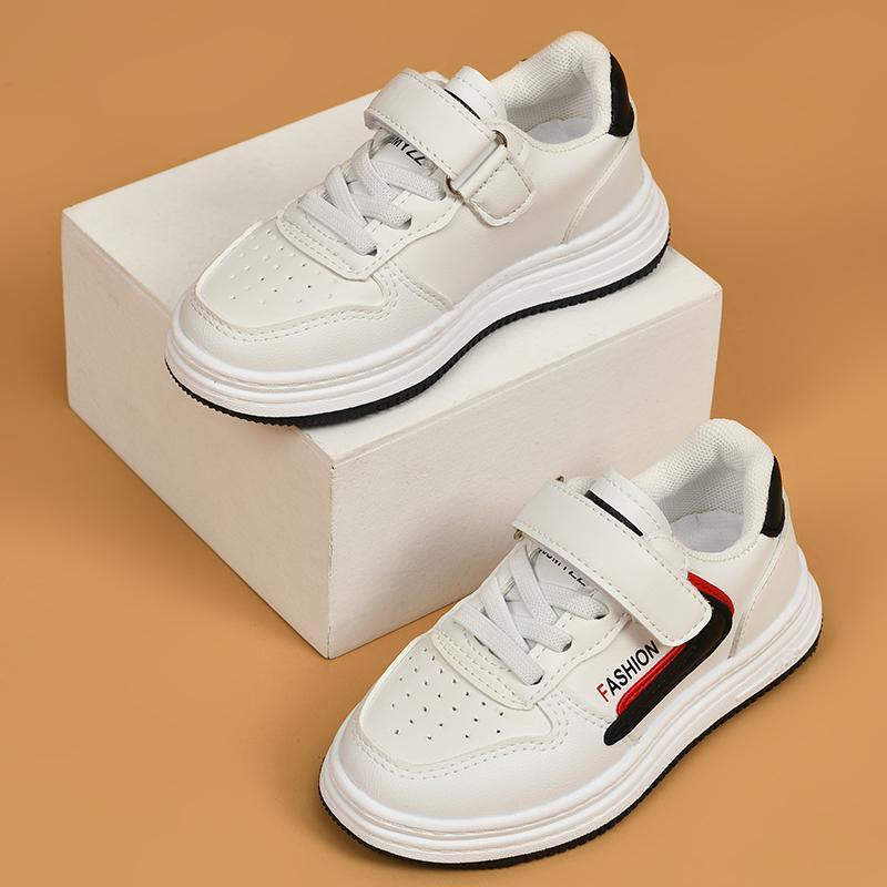 children's jean jackets Kid Children's Solid Color Sports Board Shoes 