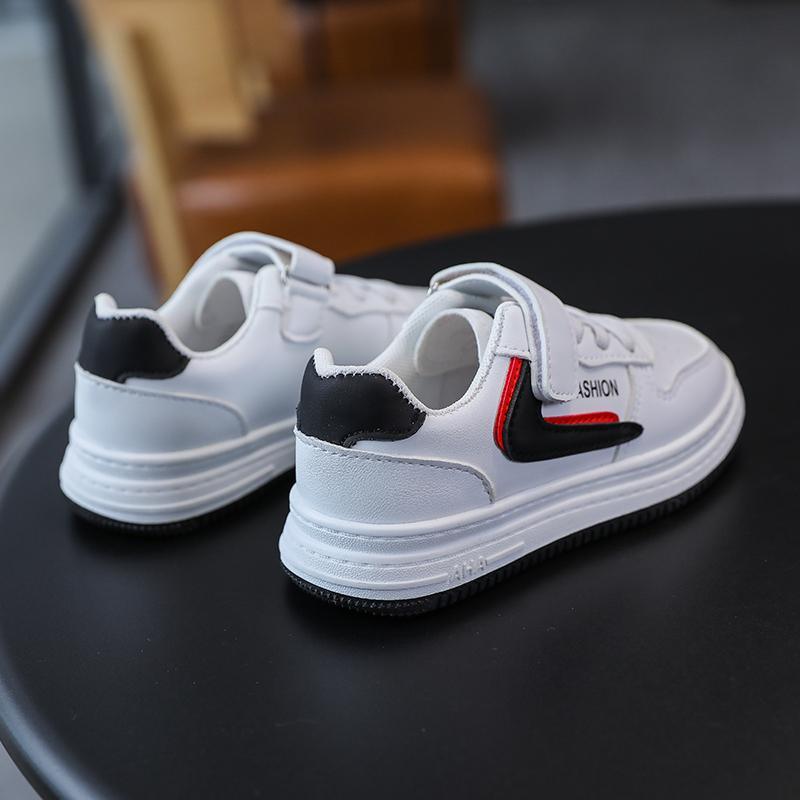 children's jean jackets Kid Children's Solid Color Sports Board Shoes 