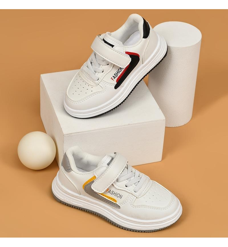 children's jean jackets Kid Children's Solid Color Sports Board Shoes 