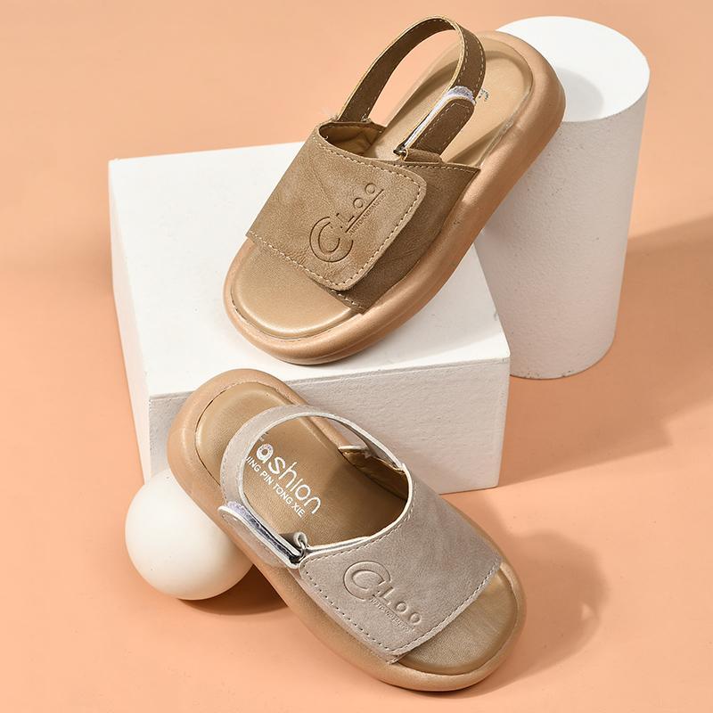 baby clothes Toddler Girl Letter Print Velcro Strap Sandals 