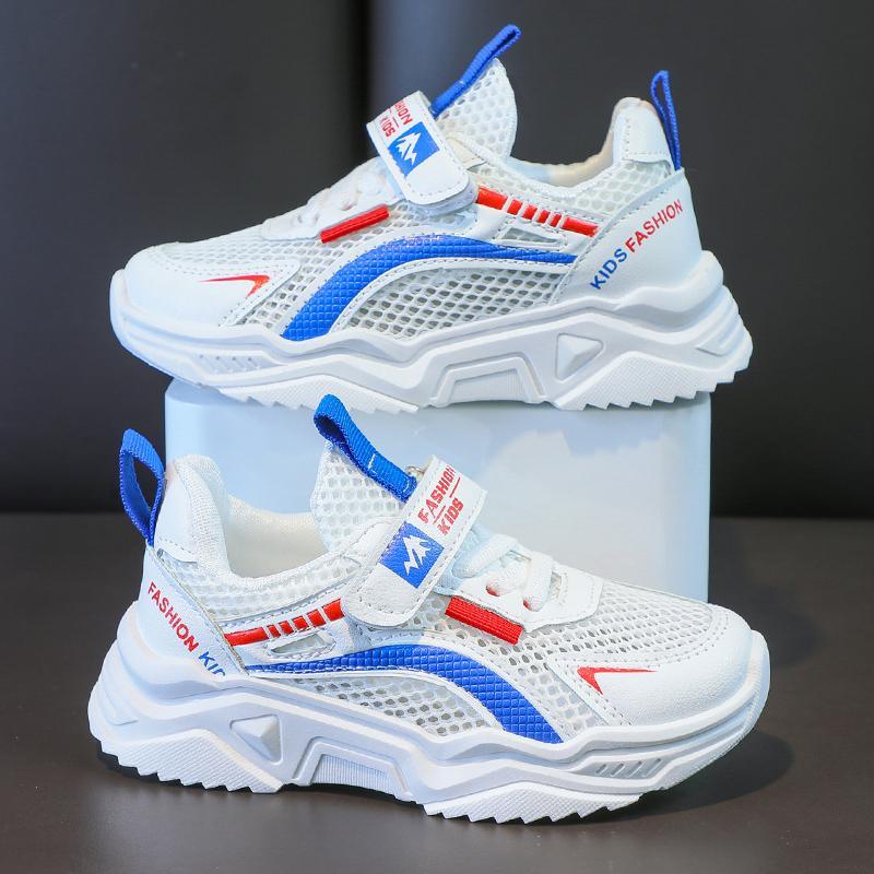 baby clothes suppliers Kid Boy's Letter Pattern Mesh Surface Sports Shoes 