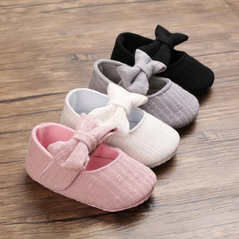 Bowknot Decor Slip-on Shoes for Baby Girl Shoes
