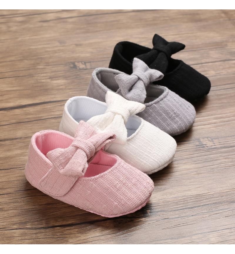 Bowknot Decor Slip-on Shoes for Baby Girl Shoes