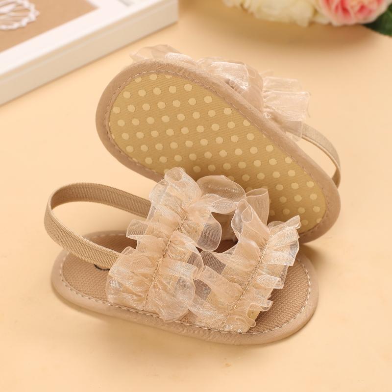 Baby Girl Lace Trim Shoes Children's Clothing