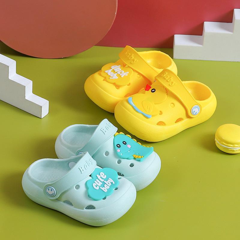 childrens clothing in bulk Toddler Letter Pattern Hole Sandals 