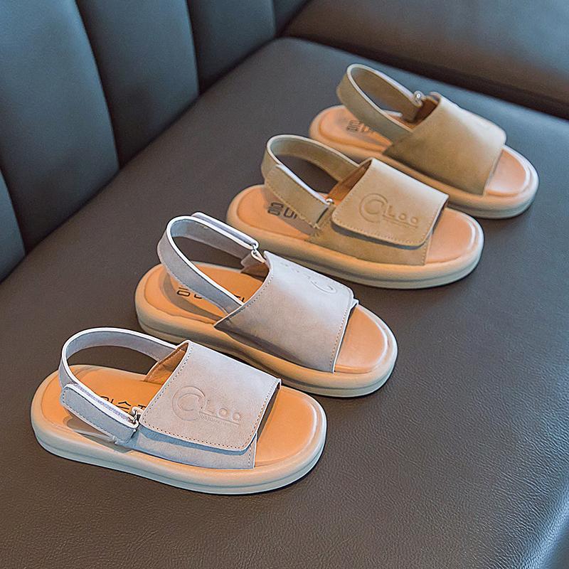 baby clothes Toddler Girl Letter Print Velcro Strap Sandals 