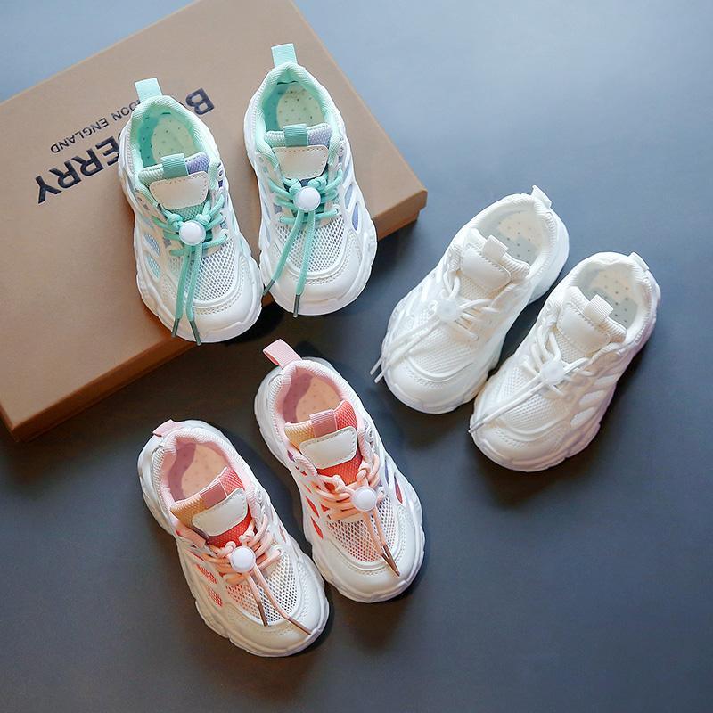 childrens clothing Kid Girl Color-Block Sport Shoes 