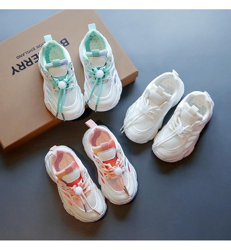 childrens clothing Kid Girl Color-Block Sport Shoes 
