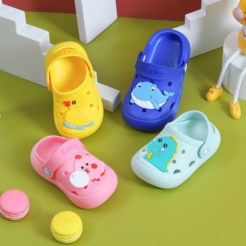 childrens clothing in bulk Toddler Letter Pattern Hole Sandals 