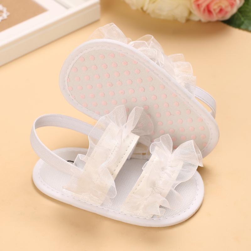 Baby Girl Lace Trim Shoes Children's Clothing