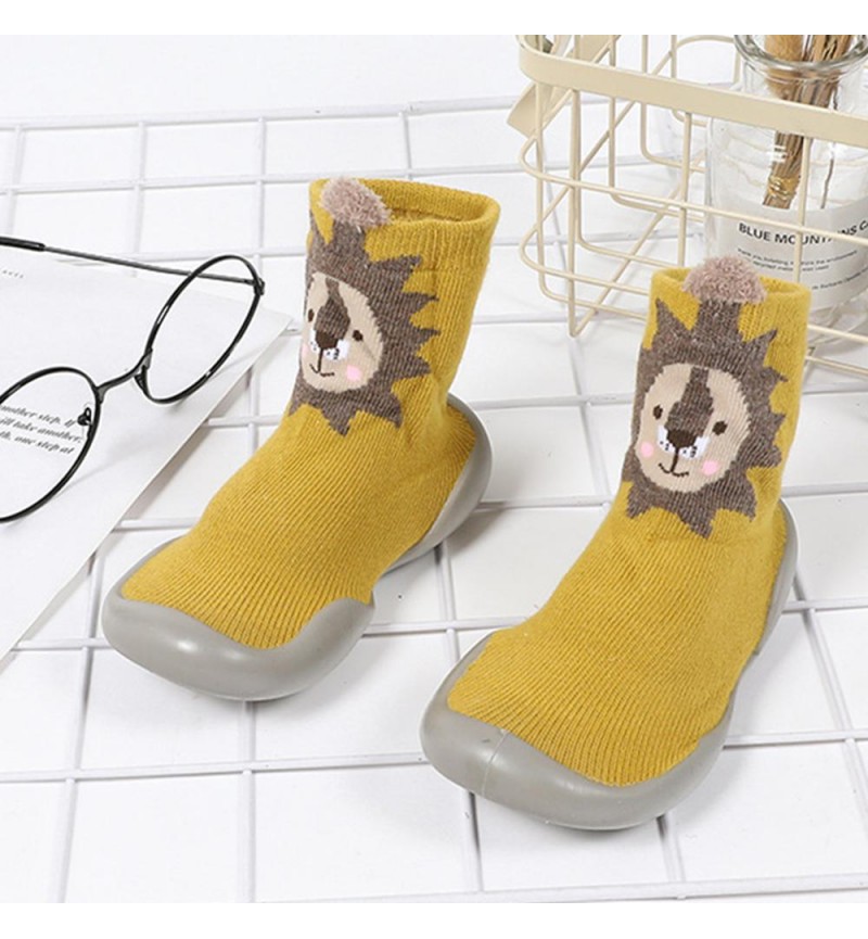Baby Boys Animal Print High Top Knitted Sock Shoes