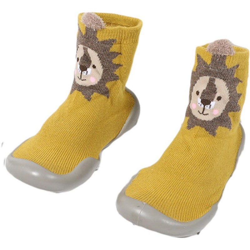 Baby Boys Animal Print High Top Knitted Sock Shoes