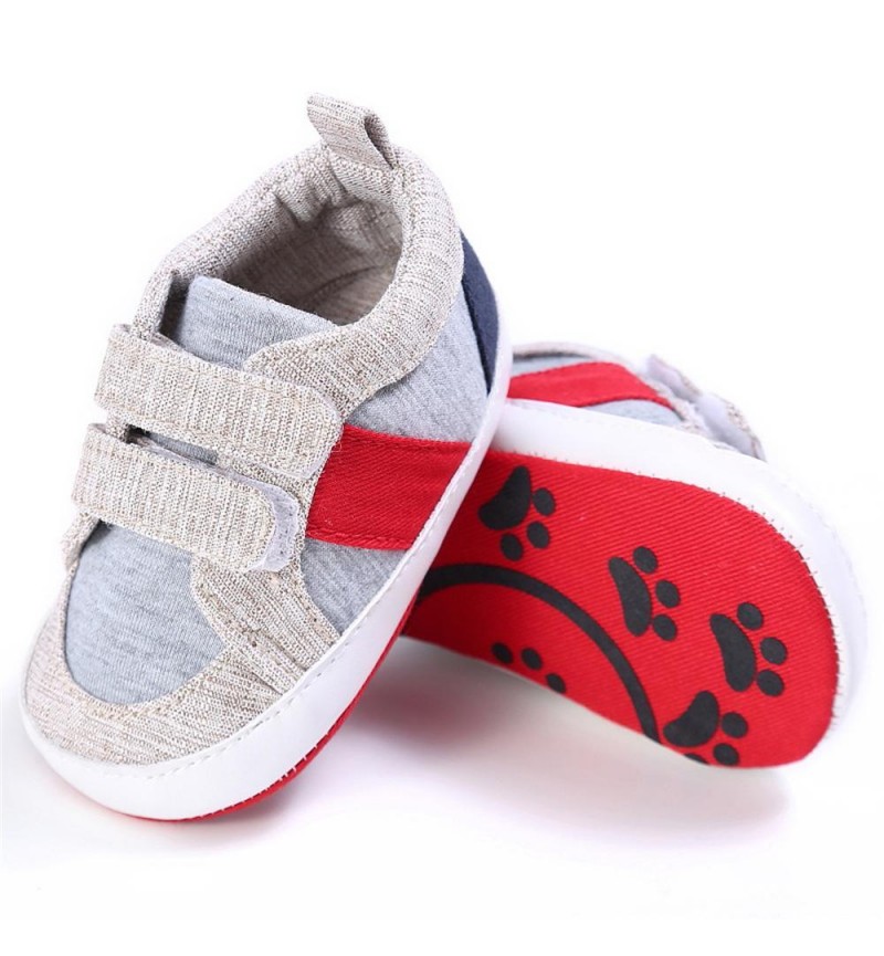 Baby Boys Canvas Magic Tape Casual Sneakers Baby Shoes