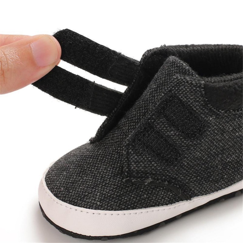 Baby Boys Canvas Magic Tape Solid Sneakers Toddlers Canvas Shoes