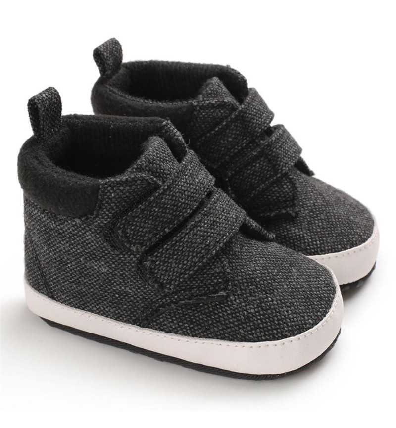 Baby Boys Canvas Magic Tape Solid Sneakers Toddlers Canvas Shoes