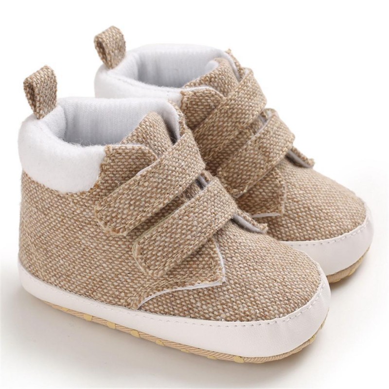Baby Boys Canvas Magic Tape Solid Sneakers Toddlers Canvas Shoes
