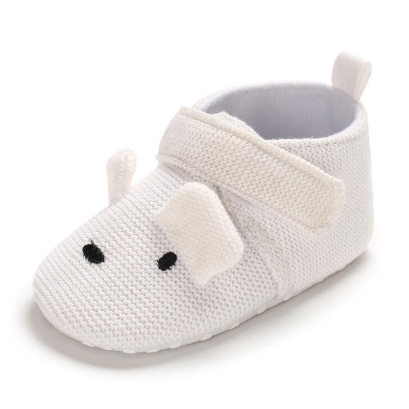 Baby Unisex Cartoon Magic Tape Flats Kids Shoes 