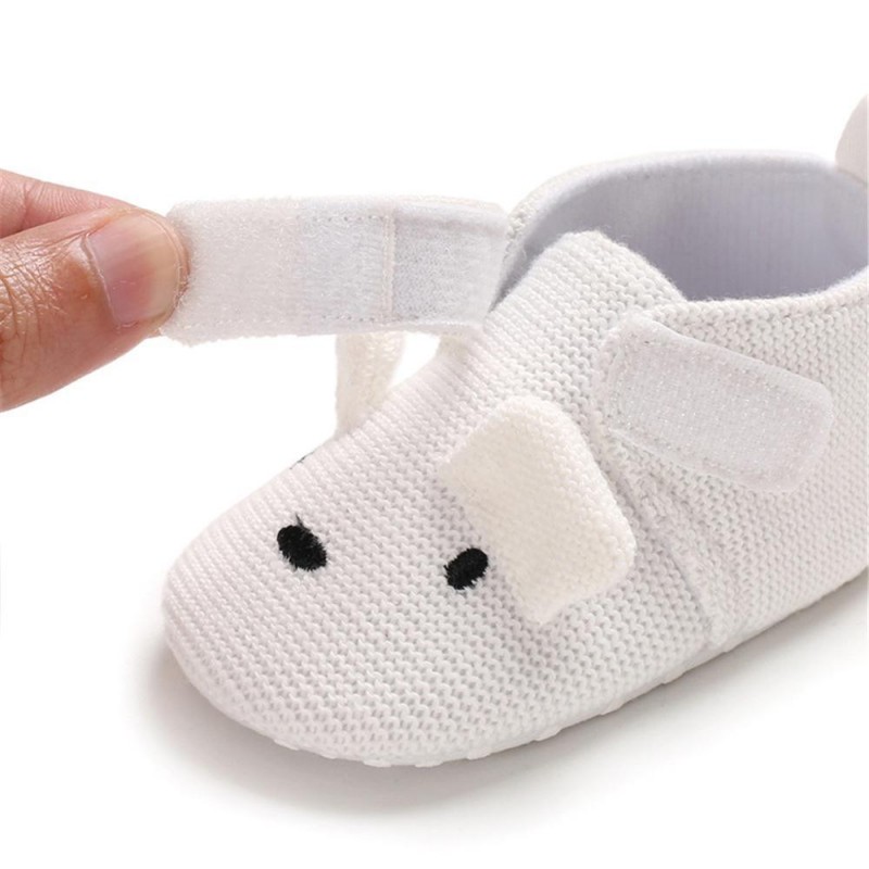 Baby Unisex Cartoon Magic Tape Flats Kids Shoes 
