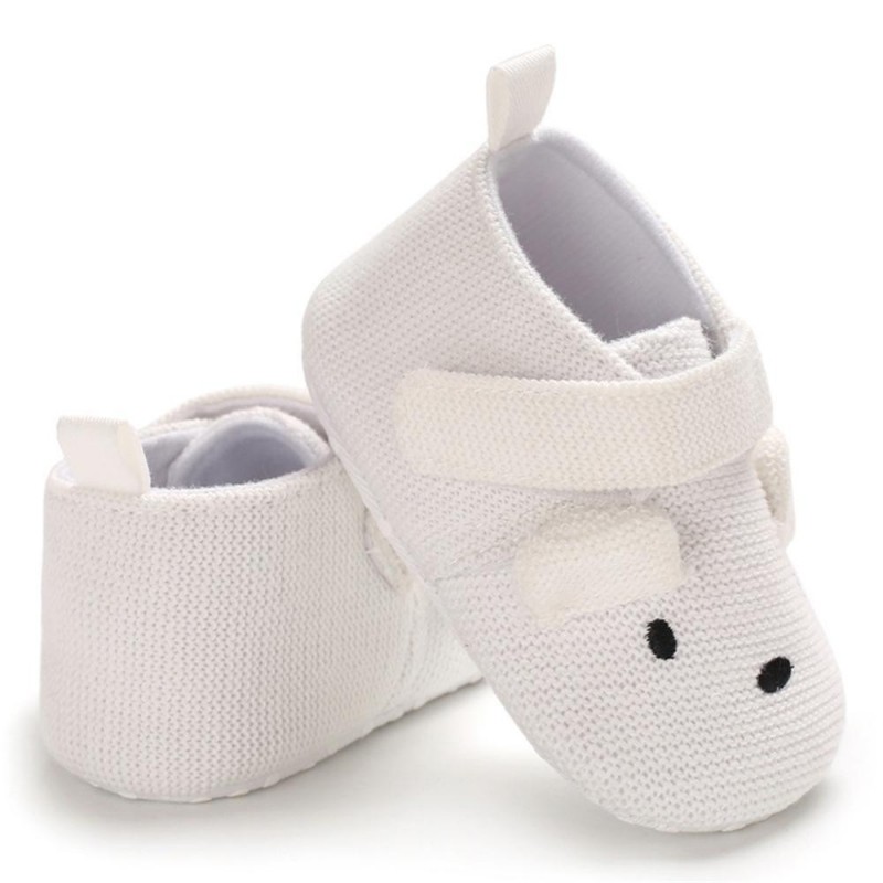 Baby Unisex Cartoon Magic Tape Flats Kids Shoes 