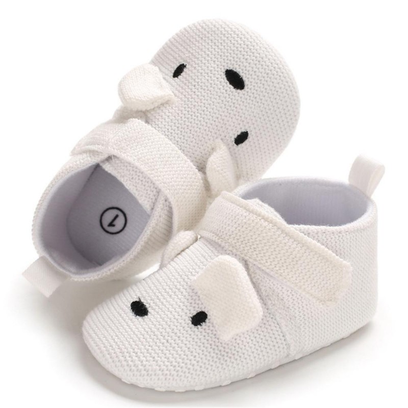 Baby Unisex Cartoon Magic Tape Flats Kids Shoes 