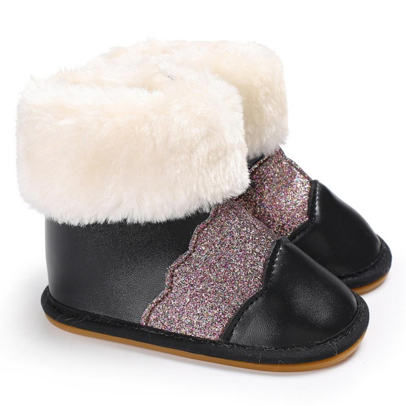 Baby Girls Casual Winter Fur Boots Cheap Kid Shoes 