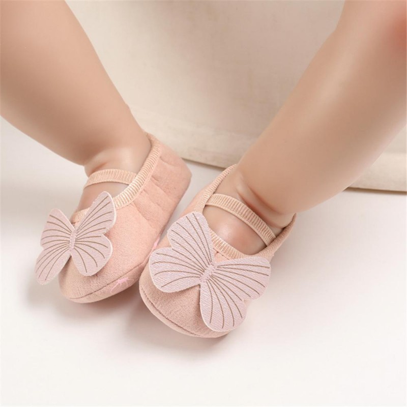 Baby Girls Slip On Butterfly Soft Flats Kids Shoes