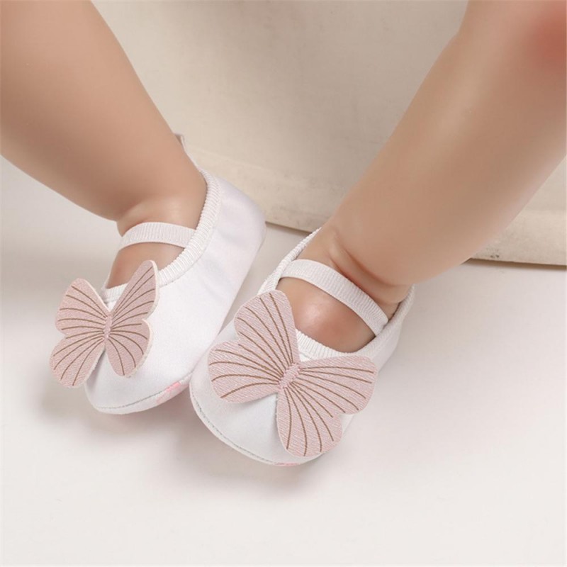 Baby Girls Slip On Butterfly Soft Flats Kids Shoes