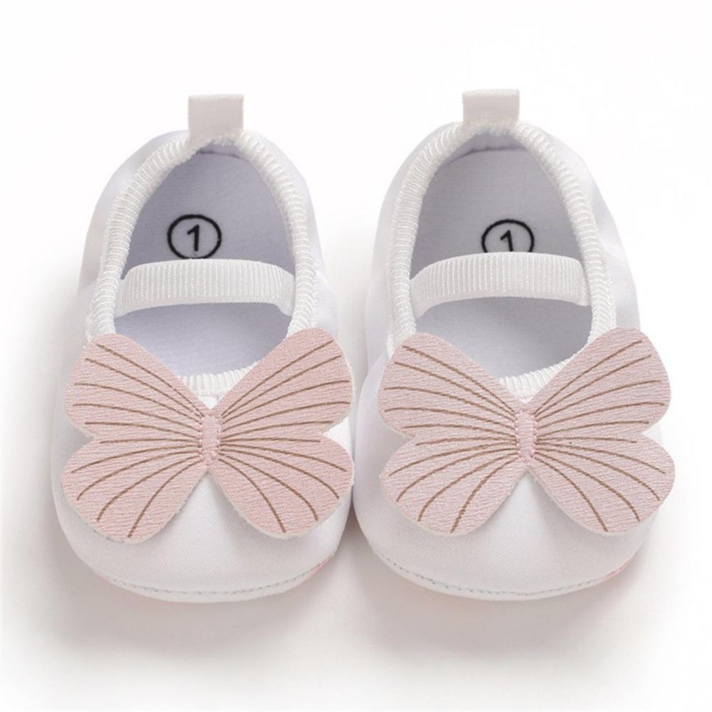 Baby Girls Slip On Butterfly Soft Flats Kids Shoes