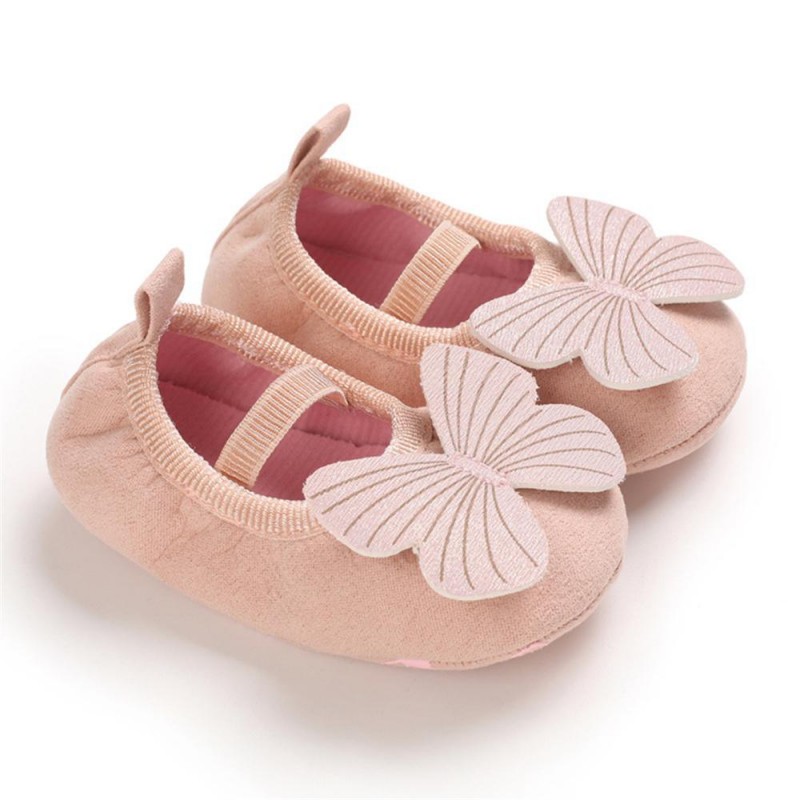 Baby Girls Slip On Butterfly Soft Flats Kids Shoes