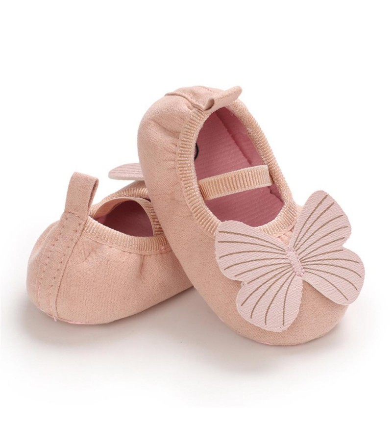 Baby Girls Slip On Butterfly Soft Flats Kids Shoes