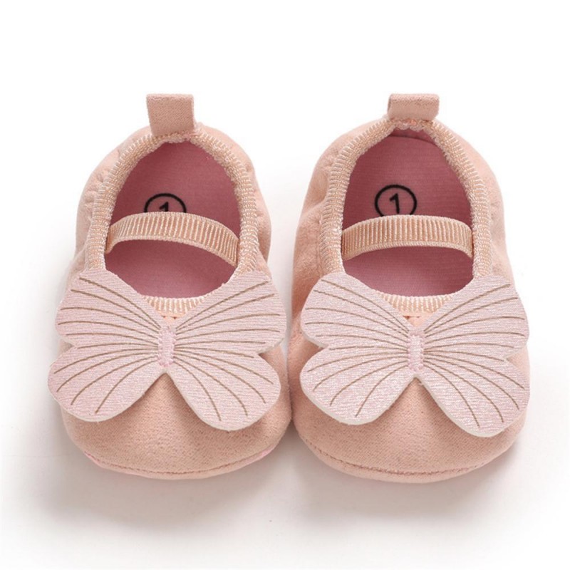 Baby Girls Slip On Butterfly Soft Flats Kids Shoes