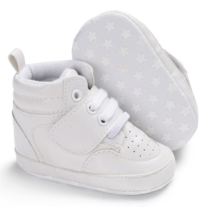 Baby Boys High Top Breathable Magic Tape Sneakers Kid Shoes