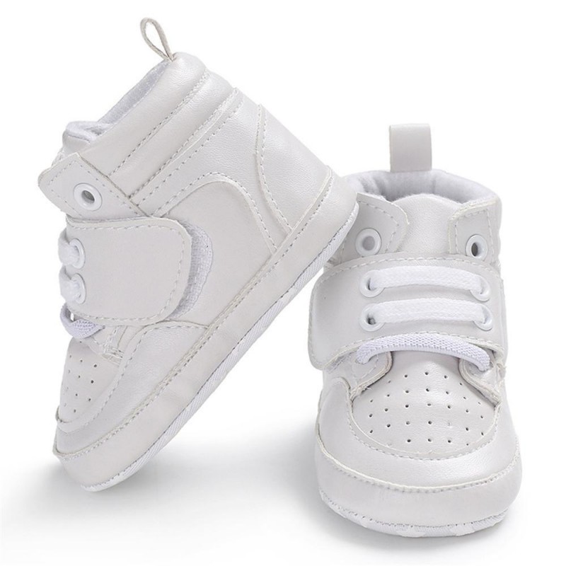 Baby Boys High Top Breathable Magic Tape Sneakers Kid Shoes