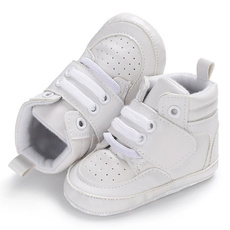 Baby Boys High Top Breathable Magic Tape Sneakers Kid Shoes